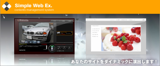 ZEN Simple Web Ex. あなたのサイトをダイナミックに演出します！